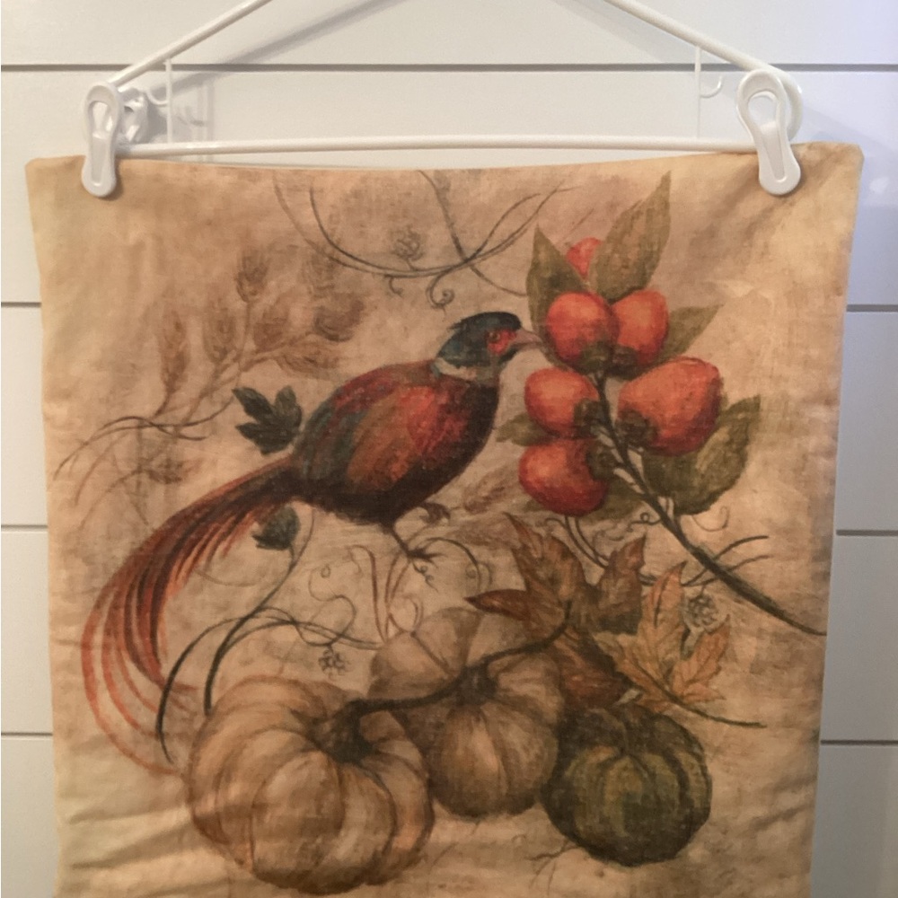 Pair of Pottery Barn Fall Themed Pillow Covers